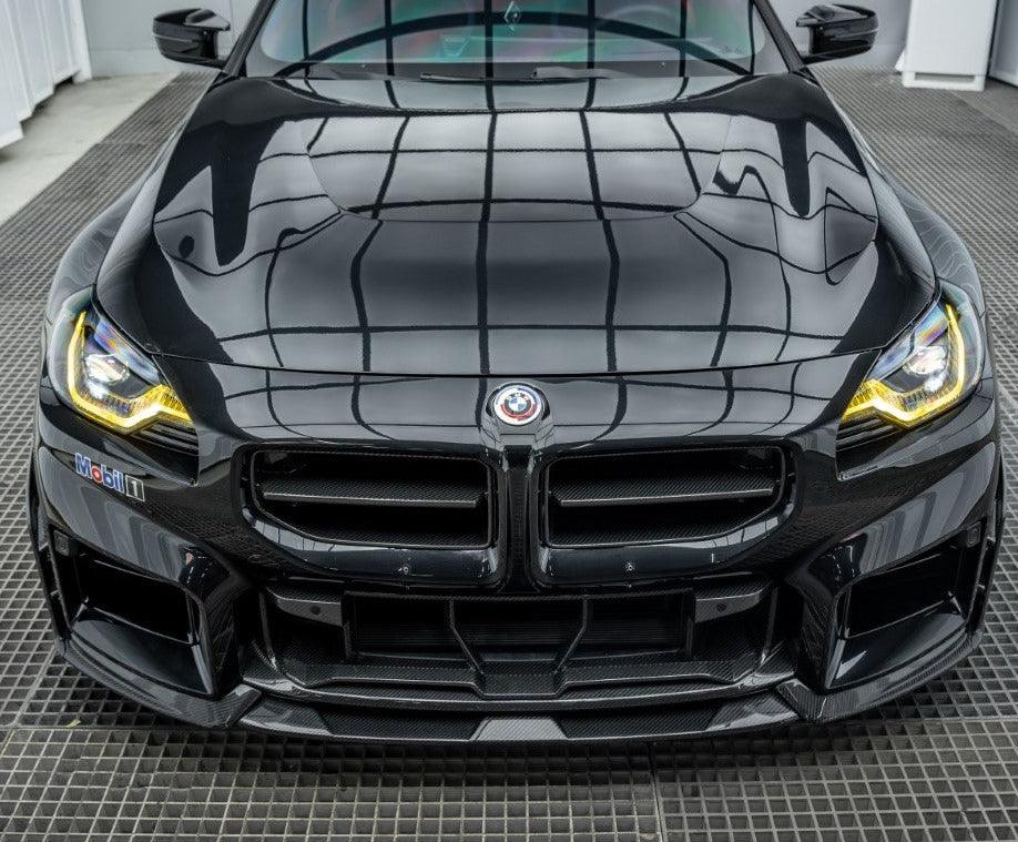 BMW M2/C G87 2023 2024 with Aftermarket Parts - AE Style Lower Grill Carbon Fiber from ArmorExtend