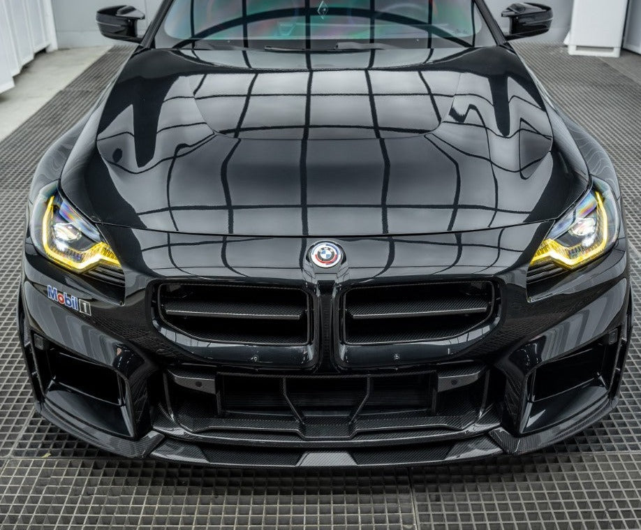 BMW M2/C G87 2023-ON with Aftermarket Parts - ART Style Pre-preg Carbon Fiber Lower Grill from ArmorExtend