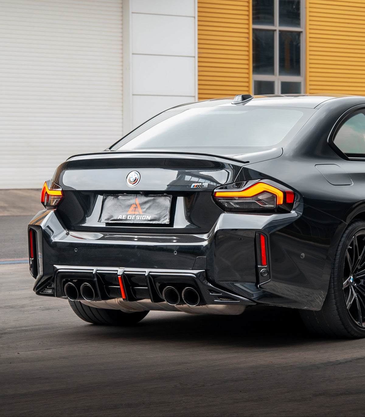 BMW M2C M2 G87 2023-ON with Aftermarket Parts - Rear Diffuser & Canards ABS from?ArmorExtend