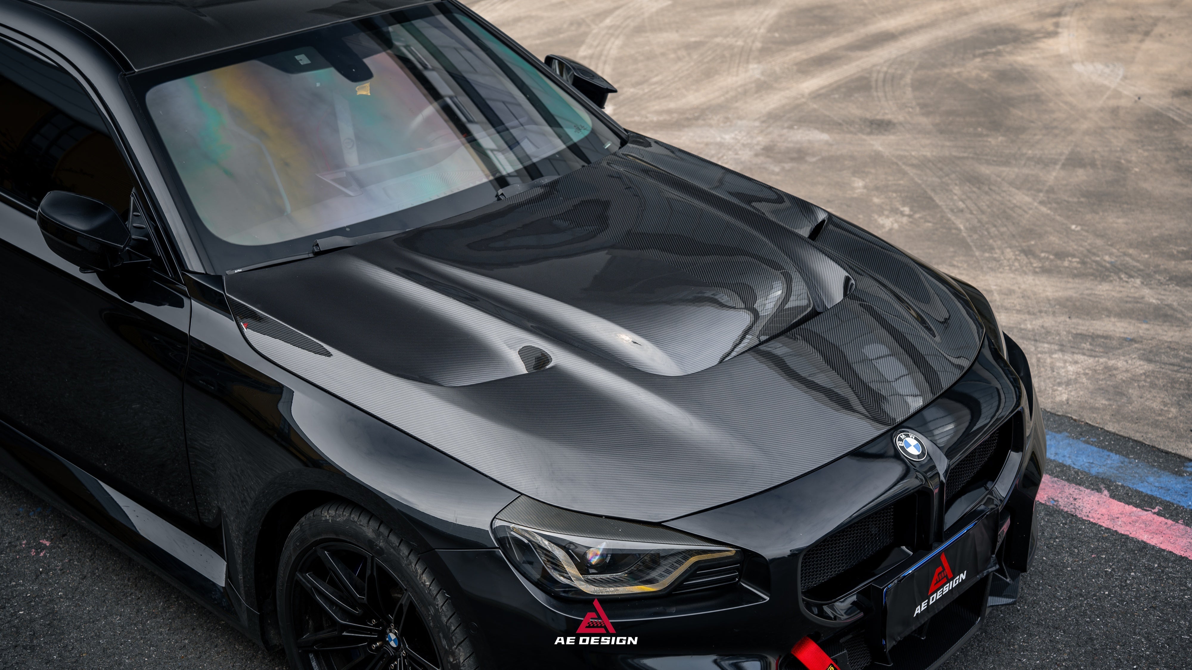 BMW M2CS M2 G87 2023-ON & 2 Series M240i 230i G42 2022-ON with Aftermarket Parts - ART Hood Bonnet Dry Pre-preg Carbon Fiber from ArmorExtend