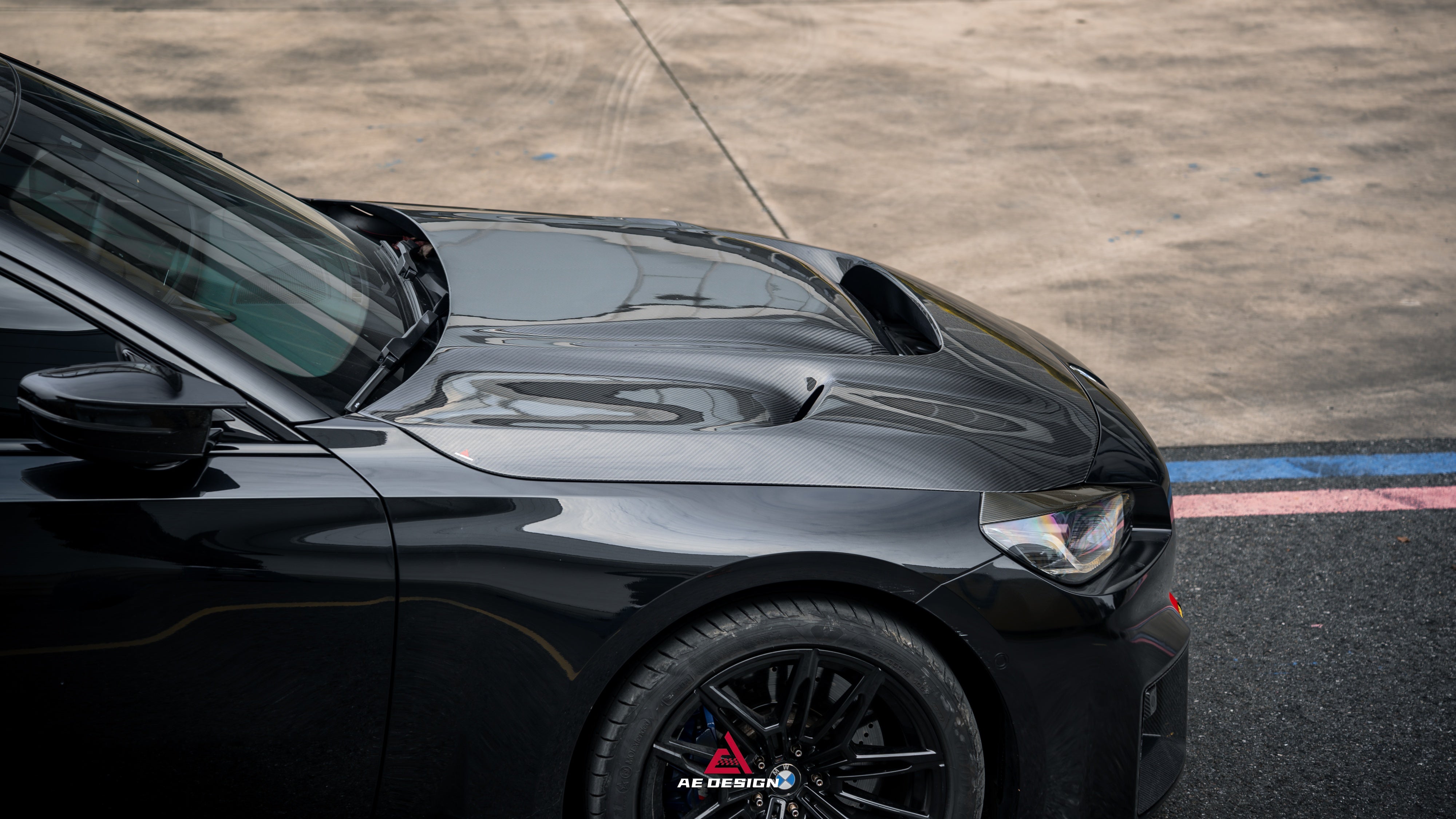 BMW M2CS M2 G87 2023-ON & 2 Series M240i 230i G42 2022-ON with Aftermarket Parts - ART Hood Bonnet Dry Pre-preg Carbon Fiber from ArmorExtend
