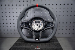 BMW M2 & M2C G87 2023 2024 with Aftermarket Parts - AE Style Steering Wheel Carbon Fiber & Black Leather from ArmorExtend
