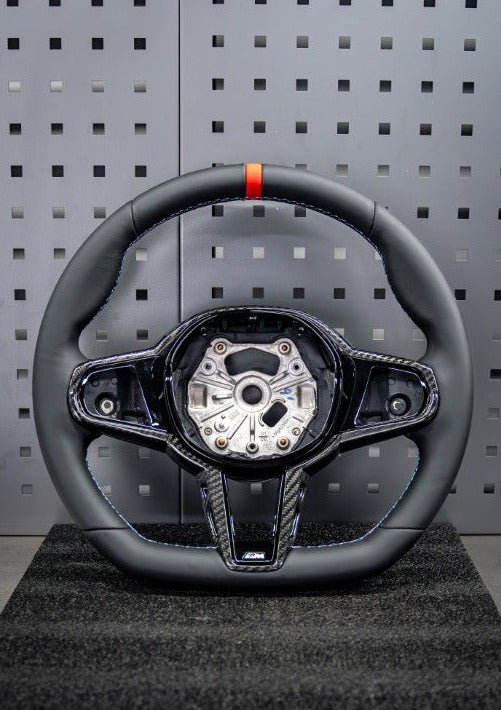 BMW M2 & M2C G87 2023 2024?with Aftermarket Parts - AE Style Steering Wheel?Carbon Fiber & Black Leather?from ArmorExtend