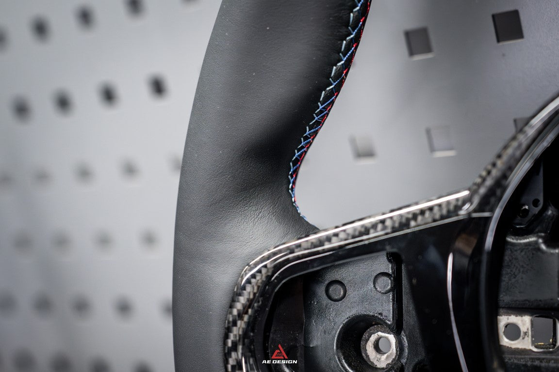 BMW M2 & M2C G87 2023 2024?with Aftermarket Parts - AE Style Steering Wheel?Carbon Fiber & Black Leather?from ArmorExtend