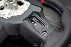 BMW M2 & M2C G87 2023 2024 with Aftermarket Parts - AE Style Steering Wheel Carbon Fiber & Black Leather from ArmorExtend