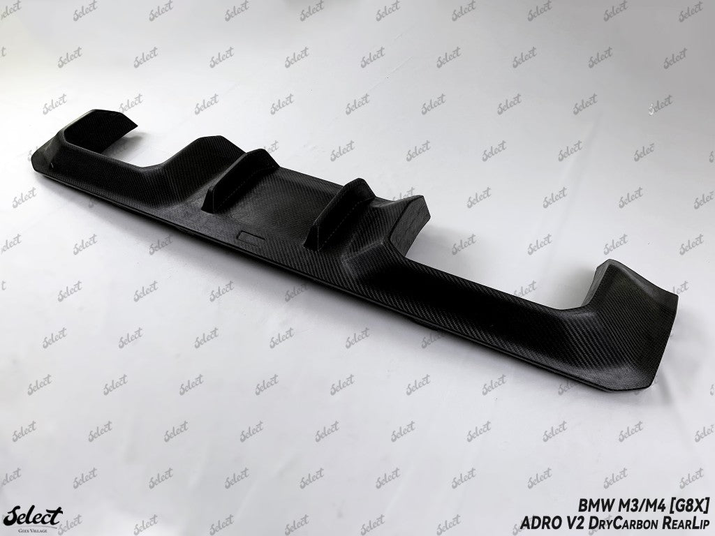BMW M3CS M3C M3 G80 G81 2021-ON & M4CSL M4CS M4C M4 G82 G83 2021-ON with Aftermarket Parts - Adro V2 Style Rear Diffuser Dry Pre-preg Carbon Fiber from Aero Republic