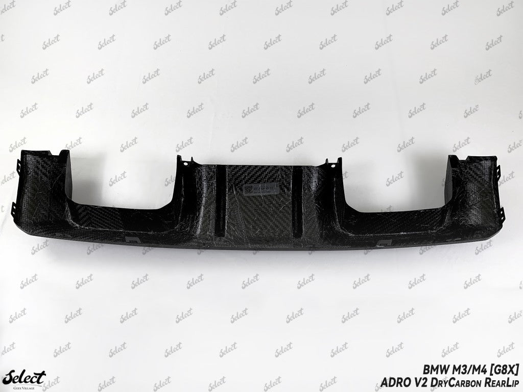BMW M3CS M3C M3 G80 G81 2021-ON & M4CSL M4CS M4C M4 G82 G83 2021-ON with Aftermarket Parts - Adro V2 Style Rear Diffuser Dry Pre-preg Carbon Fiber from Aero Republic