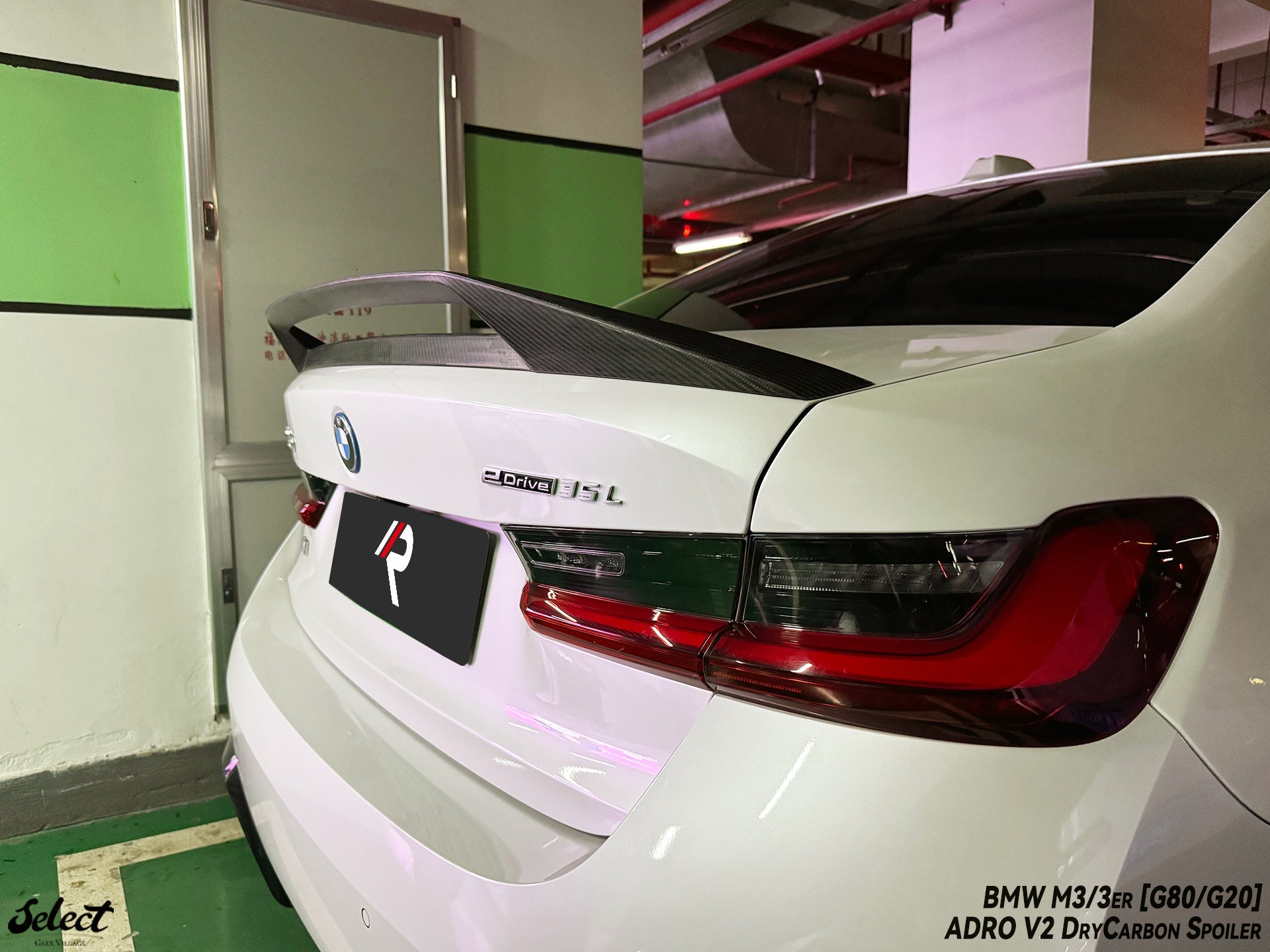 BMW M3 G80 2021-ON & 3 Series M340i 330i G20 (Fits Both Pre-LCI & LCI) 2019-ON with Aftermarket Parts - Adro V2 Style Rear Lip Ducktail Spoiler Dry Pre-preg Carbon Fiber from Aero Republic