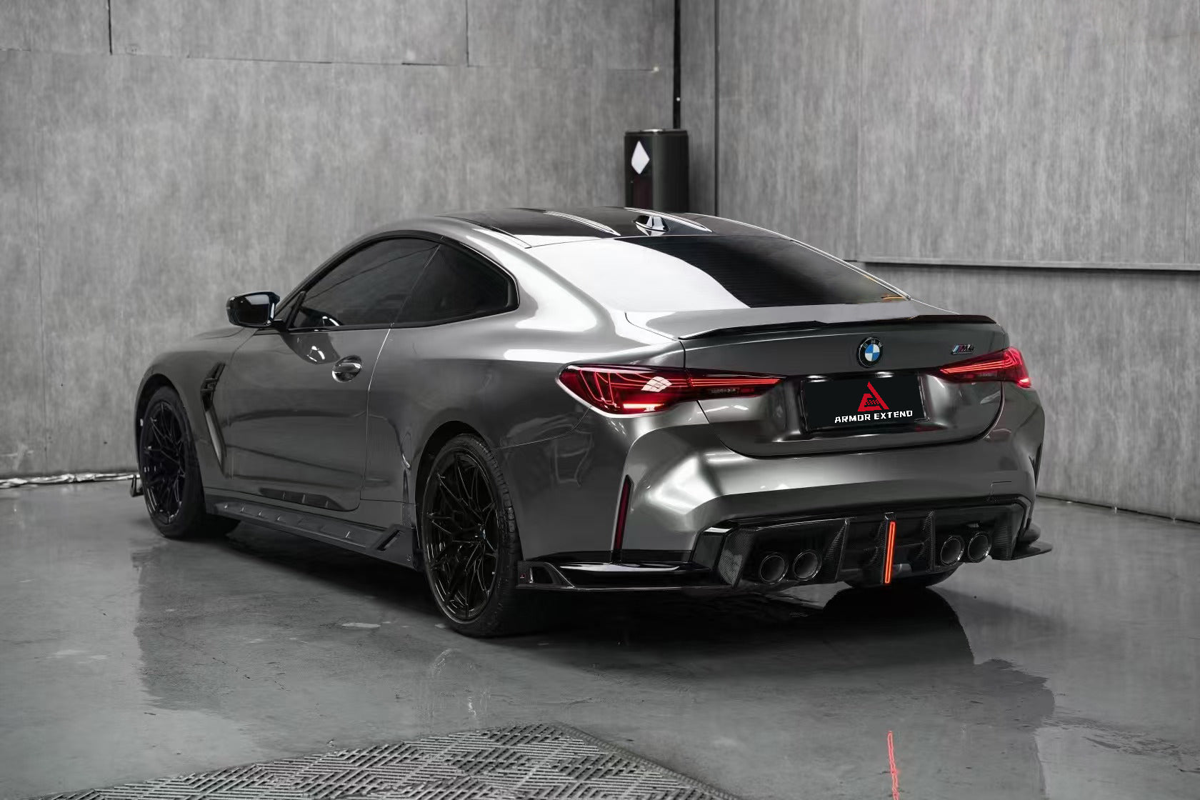 BMW M3 G80 G81 2021 2022 2023 2024 & M4 G82 G83 2021 2022 2023 2024 with Aftermarket Parts - AE Style Side Skirts Carbon Fiber?from ArmorExtend