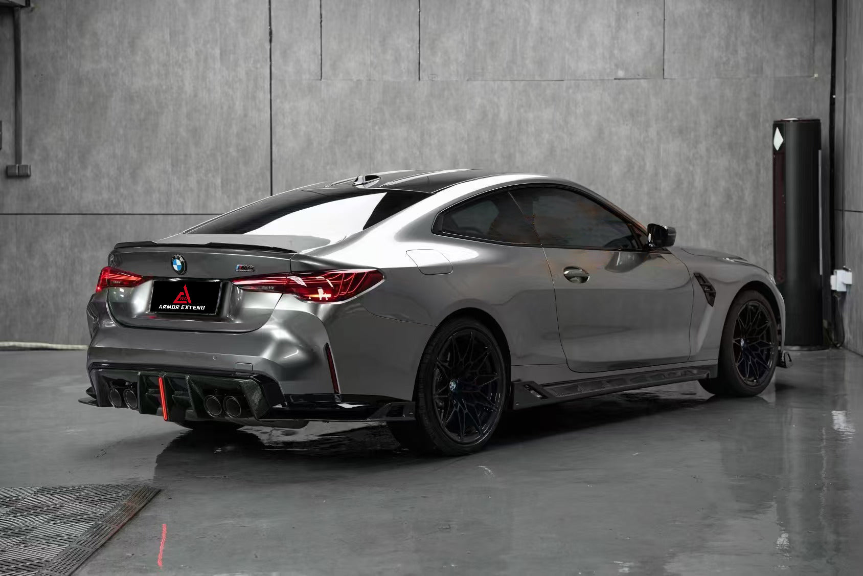 BMW M3 G80 G81 2021-ON & M4 G82 G83 2021-ON with Aftermarket Parts - AE Style Carbon Fiber Side Skirts?from ArmorExtend