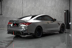 BMW M3 G80 G81 2021 2022 2023 2024 & M4 G82 G83 2021 2022 2023 2024 with Aftermarket Parts - AE V2 Style?Rear Diffuser & Canards Carbon Fiber from ?ArmorExtend