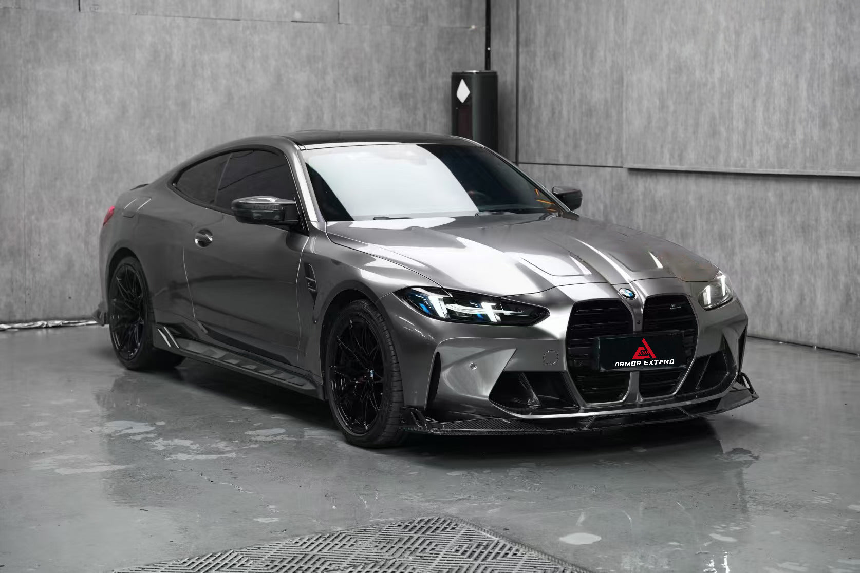 BMW M3 G80 G81 2021-ON & M4 G82 G83 2021-ON with Aftermarket Parts - AE Style Carbon Fiber Side Skirts?from ArmorExtend