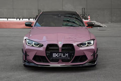 BMW M3 G80 G81 2021 2022 2023 2024 & M4 G82 G83 2021 2022 2023 2024 with Aftermarket Parts - AE V2 Style Front Lip?Carbon Fiber from ArmorExtend?