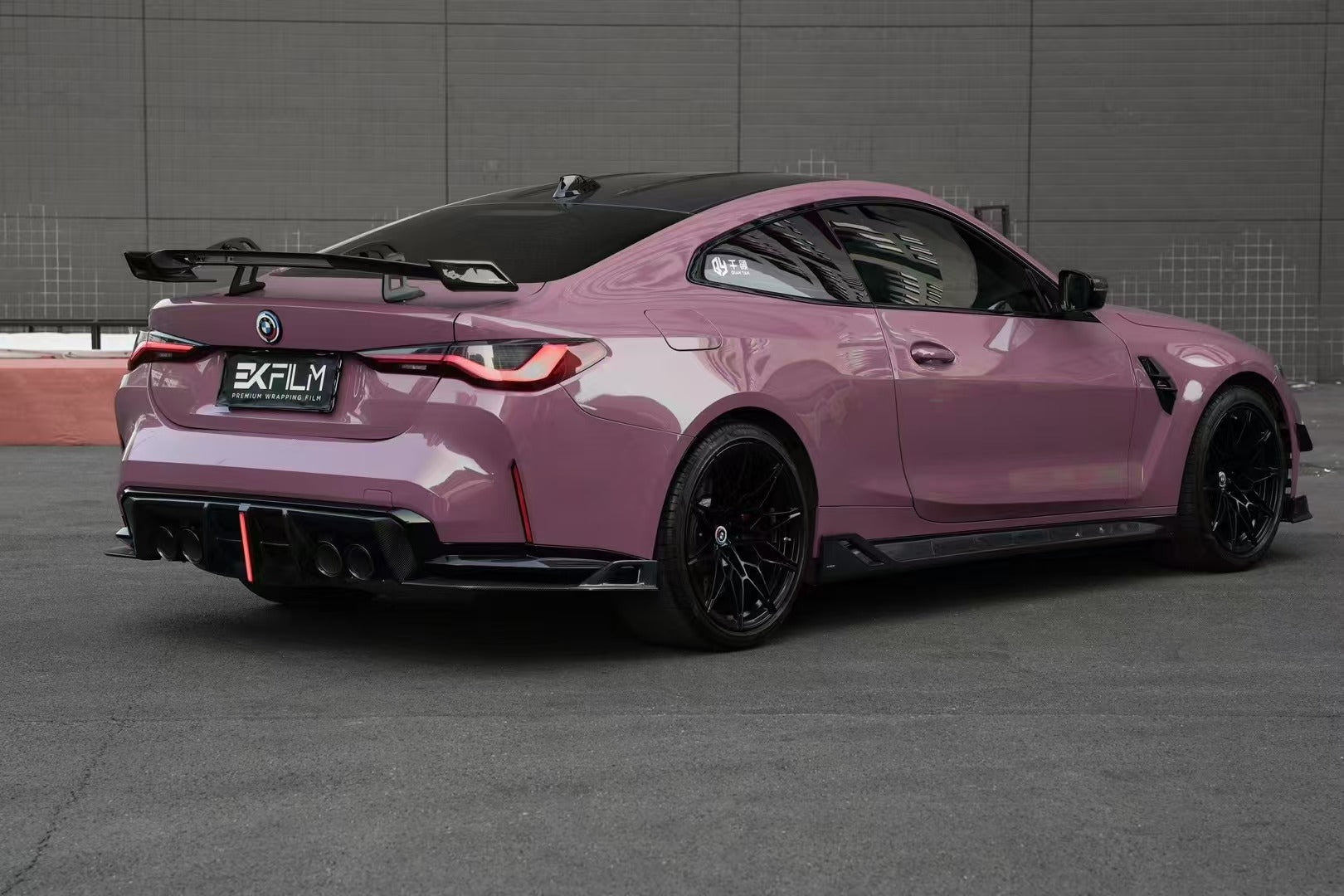 BMW M3 G80 G81 2021 2022 2023 2024 & M4 G82 G83 2021 2022 2023 2024 with Aftermarket Parts - AE V2 Style?Rear Diffuser & Canards Carbon Fiber from ?ArmorExtend