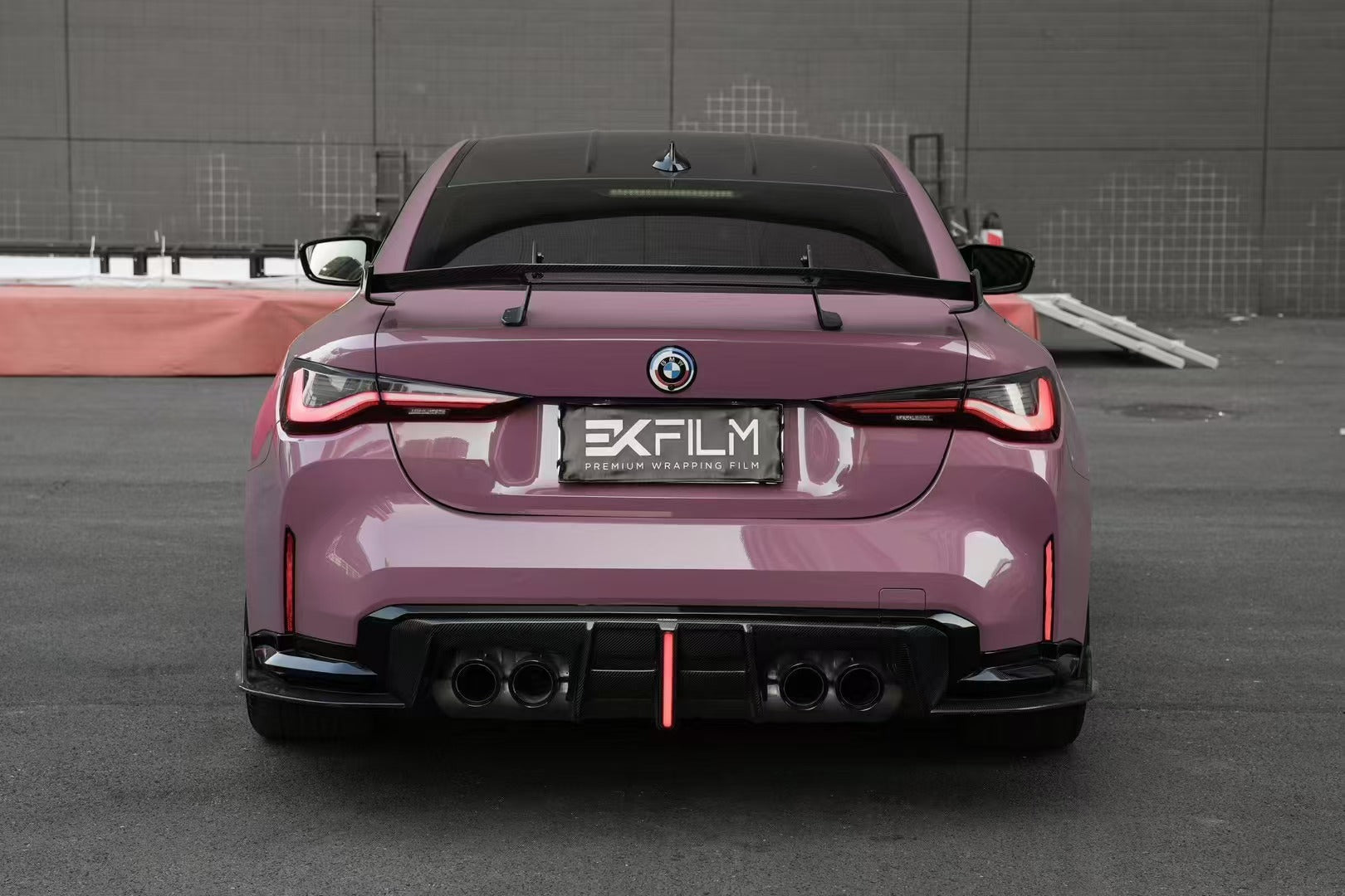 BMW M3 G80 G81 2021 2022 2023 2024 & M4 G82 G83 2021 2022 2023 2024 with Aftermarket Parts - AE V2 Style?Rear Diffuser & Canards Carbon Fiber from ?ArmorExtend