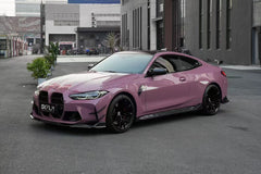 BMW M3 G80 G81 2021 2022 2023 2024 & M4 G82 G83 2021 2022 2023 2024 with Aftermarket Parts - AE Style Side Skirts Carbon Fiber?from ArmorExtend