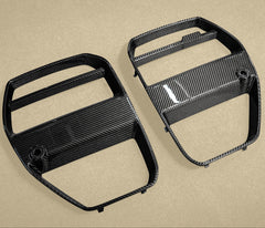 BMW M3 M3C M3CS G80 G81 2021-ON & M4 M4C M4CS G82 G83 2021-ON with Aftermarket Parts - V Style Front Kidney Grill Pre-preg Carbon Fiber from ArmorExtend