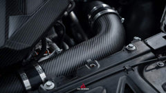 BMW M3 G80 G81 & M4 G82 G83 2021-ON with Aftermarket Parts - ART Style Air Intake Dry Pre-preg Carbon Fiber from ArmorExtend