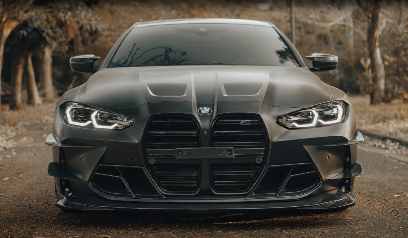 BMW M3 / M3C G80/G81 2021-ON & M4 / M4C G82/G83 2021-ON with Future Design Carbon's Aftermarket Parts - Front Lip MTC Carbon Fiber / FRP