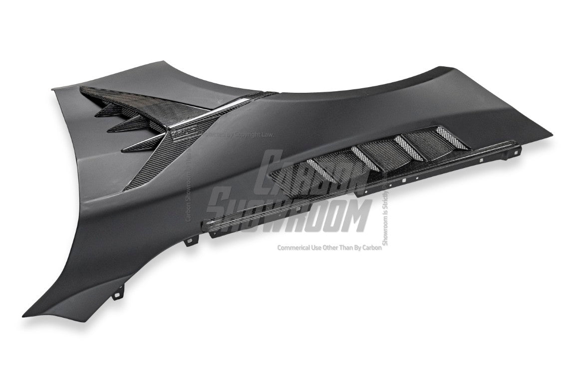 BMW M4CSL M4CS M4C M4 G82 G83 2021-ON with Aftermarket Parts - Hommage+ Front Fenders Carbon Fiber from Geex Village