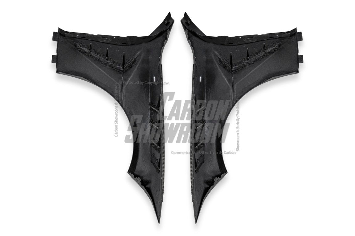 BMW M4CSL M4CS M4C M4 G82 G83 2021-ON with Aftermarket Parts - Hommage+ Front Fenders Carbon Fiber from Geex Village