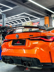 BMW M4 G82 2021-ON & 4 Series G22 430i M440i 2020-ON with Aftermarket Parts - ART V3 Style Carbon Fiber Rear Wing from  ArmorExtend 