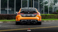 BMW M3 G80 G81 2021-ON  M4 G82 G83 2021-ON with Aftermarket Parts - Venom Sport Series Style Rear Diffuser & Canards Dry Pre-preg Carbon Fiber from ArmorExtend