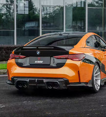 BMW M3 G80 G81 2021-ON  M4 G82 G83 2021-ON with Aftermarket Parts - Venom Sport Series Style Rear Diffuser & Canards Dry Pre-preg Carbon Fiber from ArmorExtend