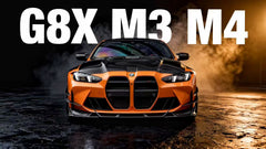 BMW M3 G80 G81 2021-ON & M4 G82 G83 2021-ON with Aftermarket Parts - Venom Sport Series Style Front Lip Dry Pre-preg Carbon Fiber from ArmorExtend