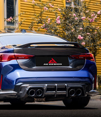 BMW M4 G82 2021-ON & 4 Series G22 430i M440i 2020-ON with Aftermarket Parts - ART V2 Rear Trunk Dry Pre-preg Carbon Fiber from ArmorExtend