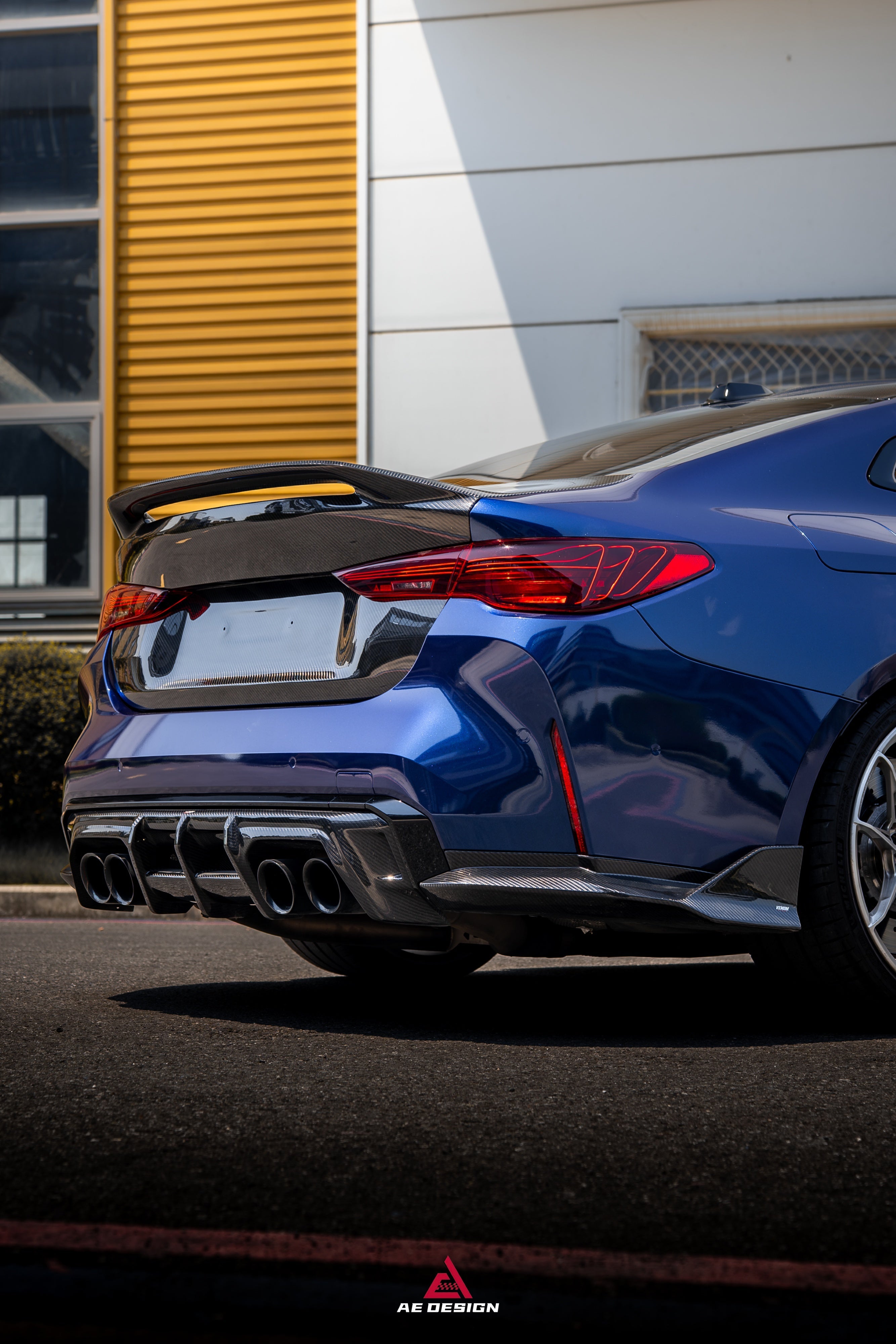 BMW M4 G82 2021-ON & 4 Series G22 430i M440i 2020-ON with Aftermarket Parts - ART V2 Rear Trunk Dry Pre-preg Carbon Fiber from ArmorExtend