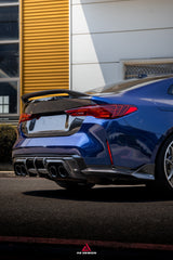BMW M4 G82 2021-ON & 4 Series G22 430i M440i 2020-ON with Aftermarket Parts - ART V2 Rear Trunk Dry Pre-preg Carbon Fiber from ArmorExtend