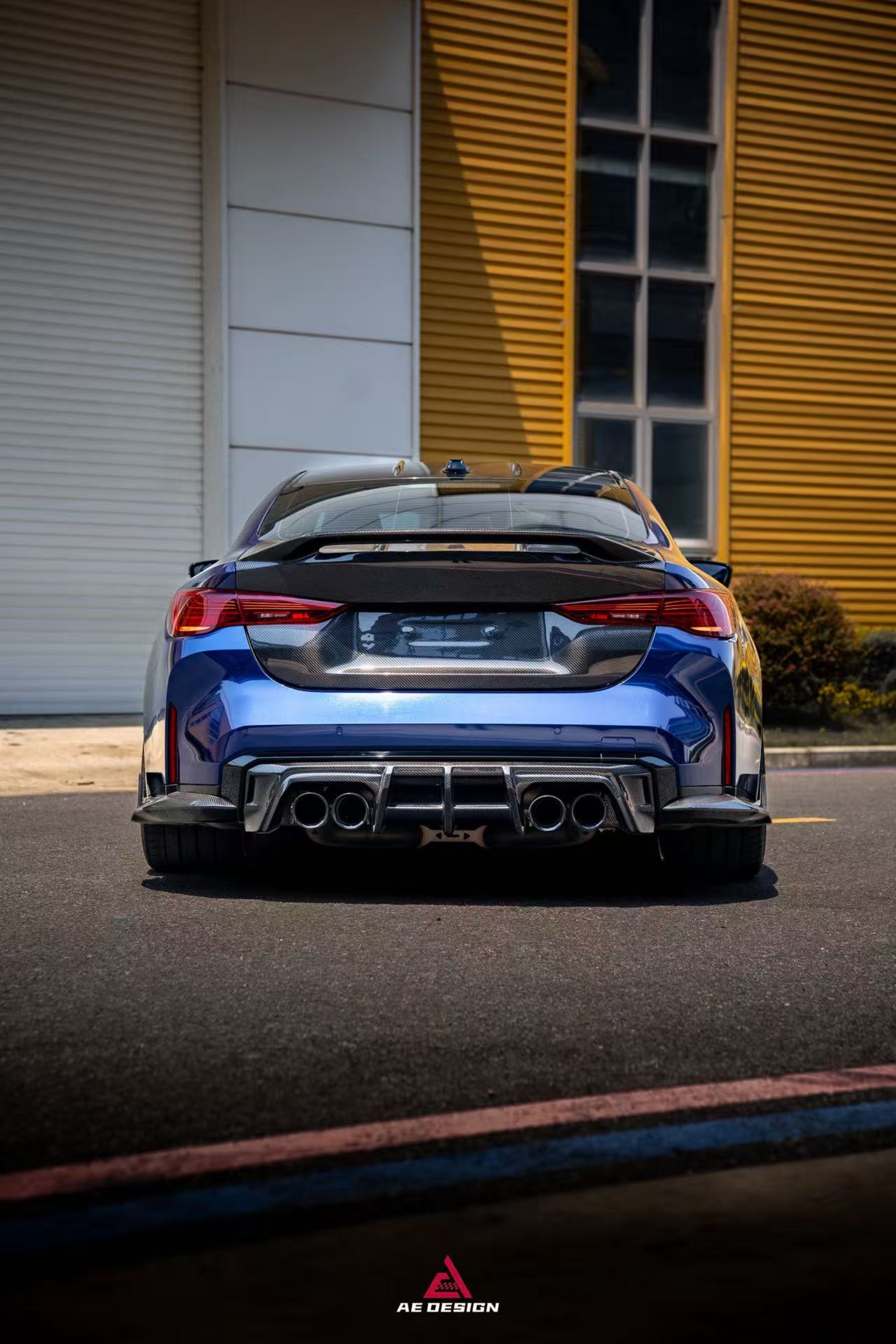 BMW M4 G82 2021-ON & 4 Series G22 430i M440i 2020-ON with Aftermarket Parts - ART V2 Rear Trunk Dry Pre-preg Carbon Fiber from ArmorExtend