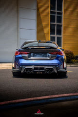 BMW M4 G82 2021-ON & 4 Series G22 430i M440i 2020-ON with Aftermarket Parts - ART V2 Rear Trunk Dry Pre-preg Carbon Fiber from ArmorExtend