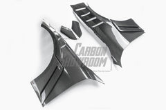 BMW M4 / M4C / M4CS G82 G83 2021-ON with Aftermarket Parts - ART Widebody Front Fenders Dry Pre-preg Carbon Fiber from ArmorExtend