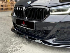 BMW 5 Series M550i 540i (With M-Package Bumper) G30 G31 LCI 2021 2022 2023 2024?with Aftermarket Parts - Plustic Style Front Lip ABS from?ArmorExtend