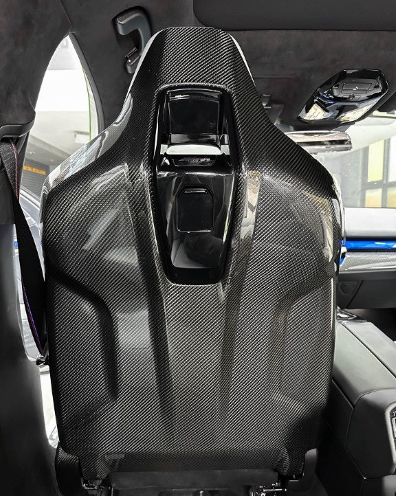BMW M5C M5 G90 G99 2024-ON with Aftermarket Parts - OEM Style Seat Back Covers (Pair) Dry Pre-preg Carbon Fiber from Aero Republic