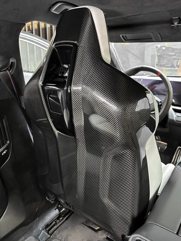 BMW M5C M5 G90 G99 2024-ON with Aftermarket Parts - OEM Style Seat Back Covers (Pair) Dry Pre-preg Carbon Fiber from Aero Republic