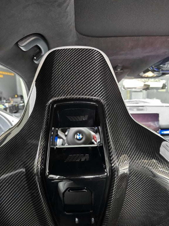 BMW M5C M5 G90 G99 2024-ON with Aftermarket Parts - OEM Style Seat Back Covers (Pair) Dry Pre-preg Carbon Fiber from Aero Republic