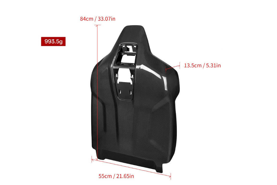 BMW M5C M5 G90 G99 2024-ON with Aftermarket Parts - OEM Style Seat Back Covers (Pair) Dry Pre-preg Carbon Fiber from Aero Republic