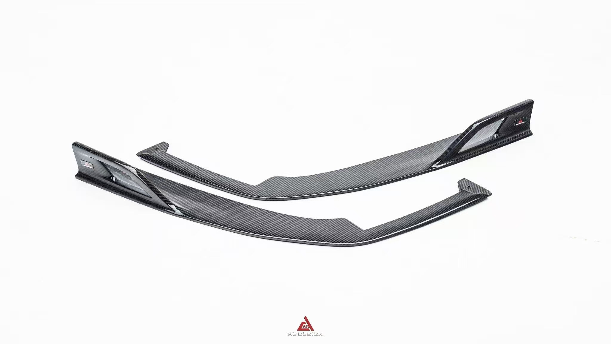 BMW M5/M5C F90 (Fits Both Pre-LCI & LCI) 2018 2019 2020 2021 2022 2023 2024 & 5 Series G30 540i (With M-Package Bumper) M550i (Fits Both Pre-LCI & LCI) 2017 2018 2019 2020 2021 2022 2023 2024 with Aftermarket Parts - AE V2 Rear Diffuser & Canards Carbon Fiber from ArmorExtend