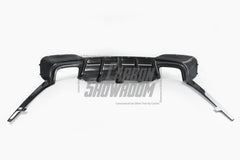 BMW M5/M5C F90 (Fits Both Pre-LCI & LCI) 2018-ON &?5 Series G30 540i M550i (With M-Package Bumper) G30 G31 (Fits Both Pre-LCI & LCI) 2017-ON with Aftermarket Parts - AE Style ABS Rear Diffuser & Rear Canards from ArmorExtend