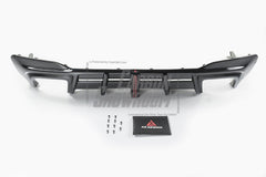 BMW M5/M5C F90 (Fits Both Pre-LCI & LCI) 2018-ON &?5 Series G30 540i M550i (With M-Package Bumper) G30 G31 (Fits Both Pre-LCI & LCI) 2017-ON with Aftermarket Parts - AE Style ABS Rear Diffuser & Rear Canards from ArmorExtend
