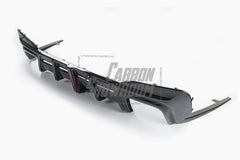 BMW M5/M5C F90 (Fits Both Pre-LCI & LCI) 2018-ON &?5 Series G30 540i M550i (With M-Package Bumper) G30 G31 (Fits Both Pre-LCI & LCI) 2017-ON with Aftermarket Parts - AE Style ABS Rear Diffuser & Rear Canards from ArmorExtend