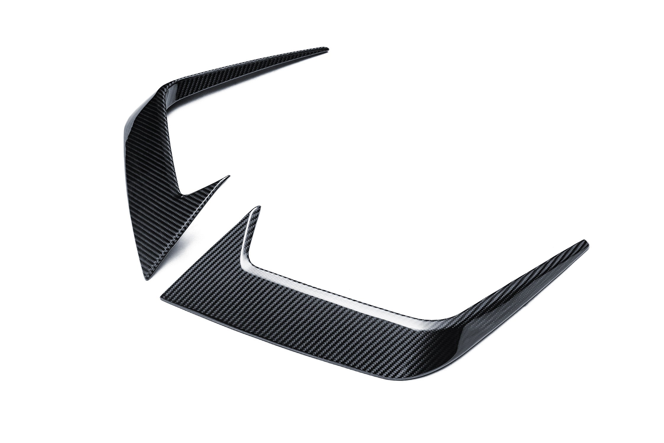BMW M5 M5C G90 G99 2025-ON with Aftermarket Parts - Front Canards Dry Pre-preg Carbon Fiber from Ventus Veloce