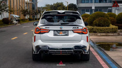 BMW X3M X3MC F97 (Fits Both Pre-LCI & LCI) 2019 2020 2021 2022 2023 2024 with Aftermarket Parts - ART V3 Rear Diffuser Dry Pre-preg Carbon Fiber from ArmorExtend