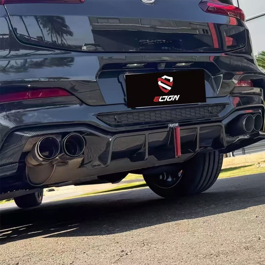 BMW X4M X4MC F98 Pre-LCI Aftermarket Parts - Karbel Rear Diffuser ...