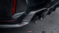 BMW X4M X4MC F98 (Fits Both Pre-LCI & LCI) 2019 2020 2021 2022 2023 2024 2025 with Aftermarket Parts - ART V2 Rear Diffuser Dry Pre-preg Carbon from ArmorExtend