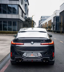 BMW X4M X4MC F98 (Fits Both Pre-LCI & LCI) 2019 2020 2021 2022 2023 2024 2025 with Aftermarket Parts - ART V2 Rear Diffuser Dry Pre-preg Carbon from ArmorExtend