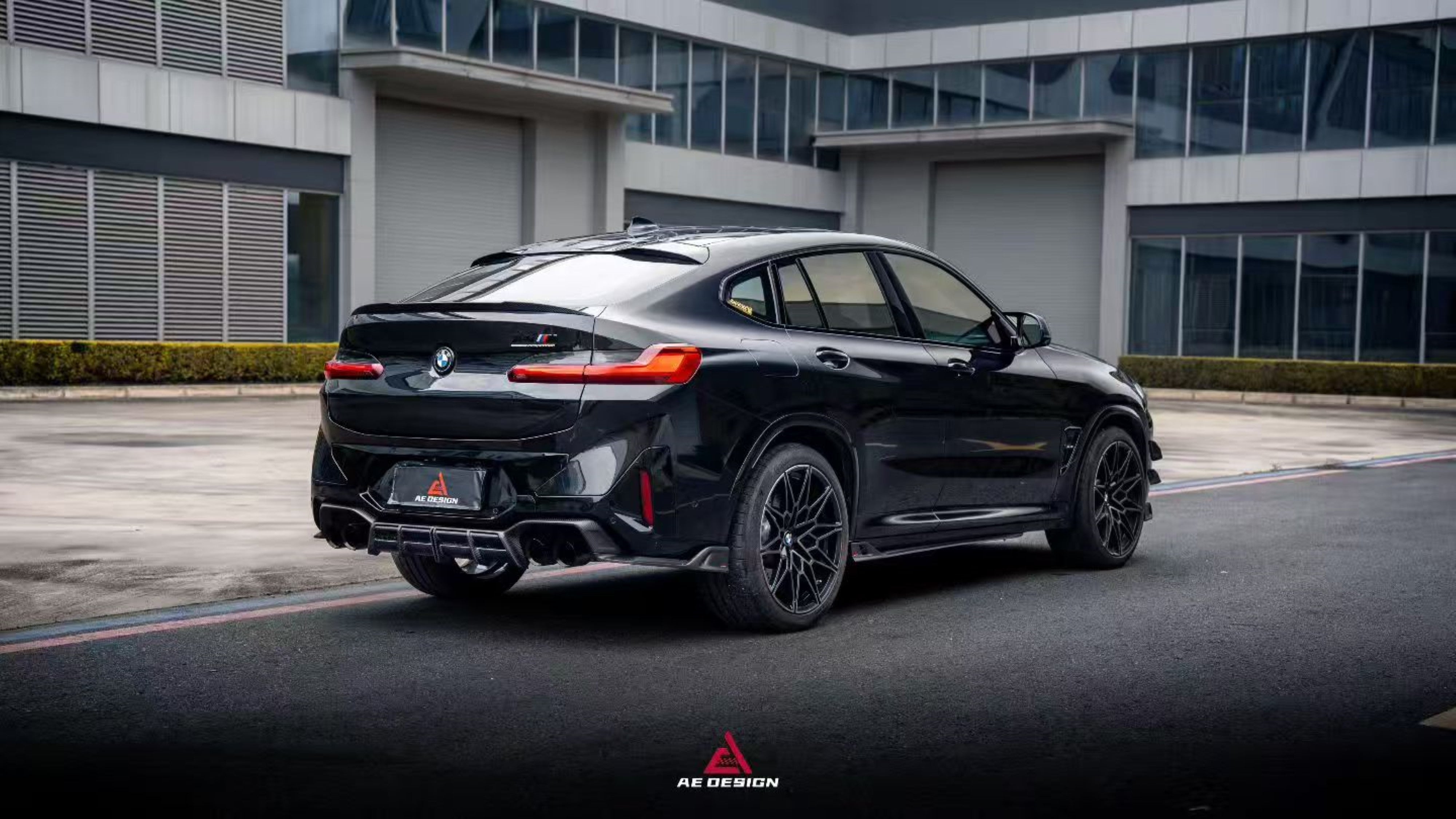 BMW X4M X4MC F98 (Fits Both Pre-LCI & LCI) 2019 2020 2021 2022 2023 2024 2025 with Aftermarket Parts - ART V2 Rear Canards Dry Pre-preg Carbon from ArmorExtend